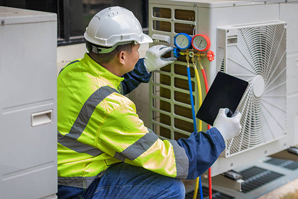 Professional Hvac technician working in Greensboro, NC